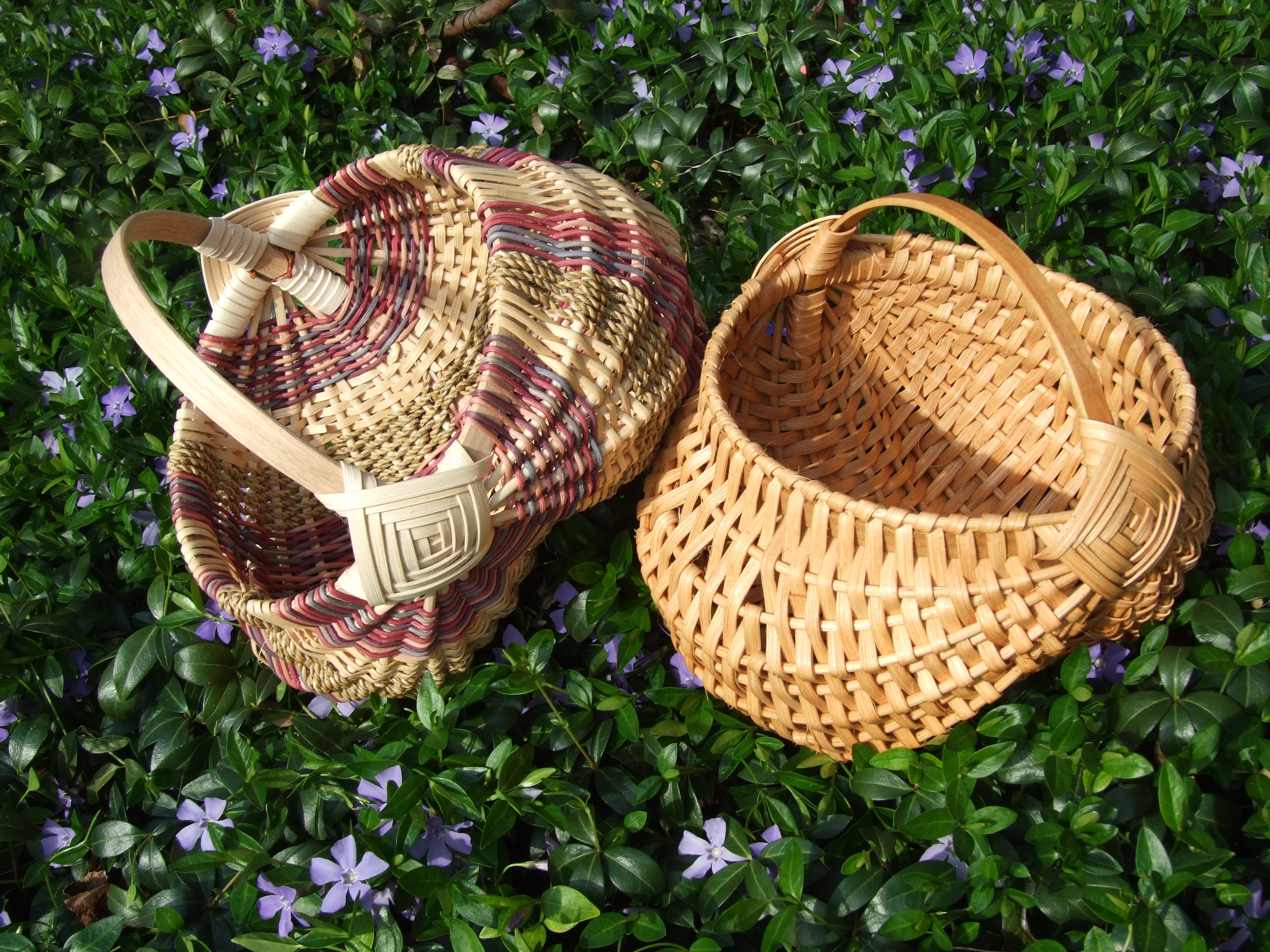 A pair of egg baskets