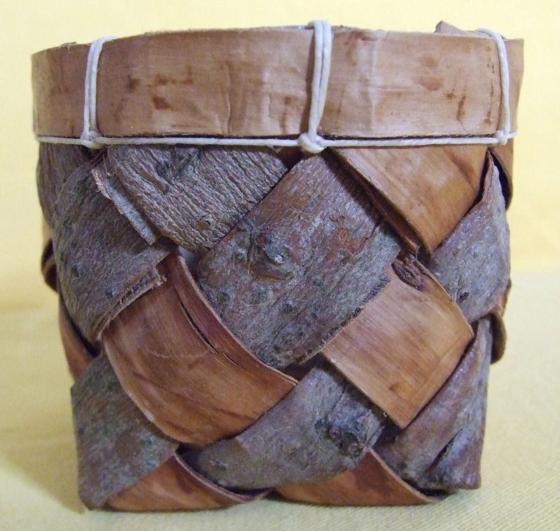 Tiny willow bark basket