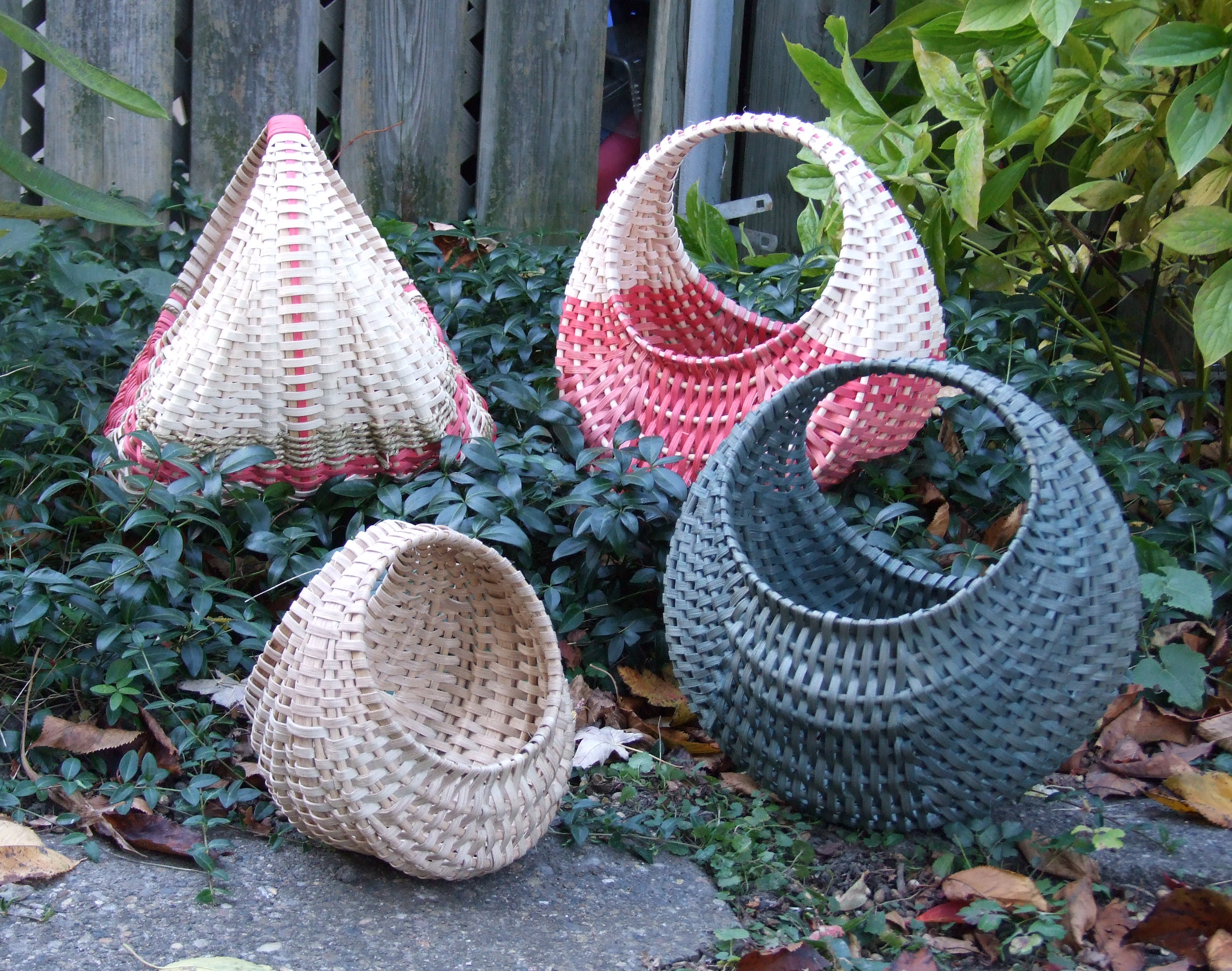 A collection of hen baskets! I love this form--beautiful and sturdy.